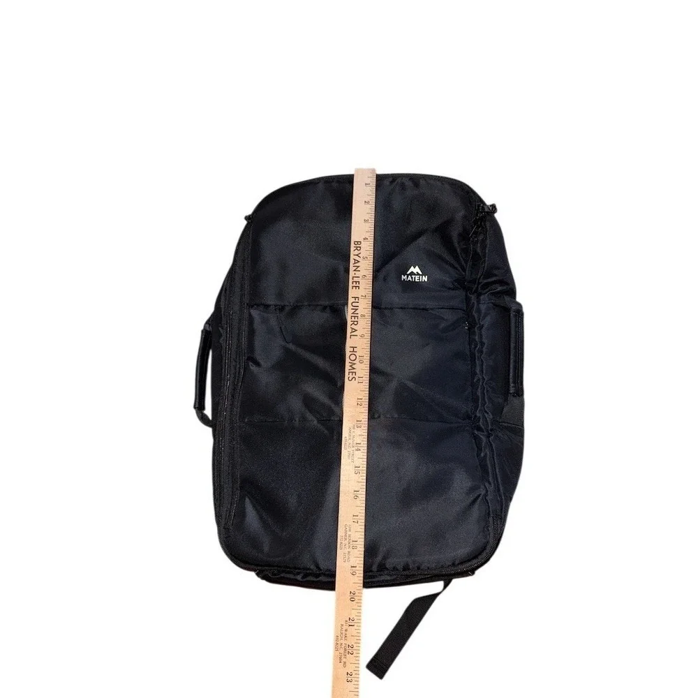 MATEIN Carry On Travel Backpack Unisex Black‎ Convertible w/ Garment compartment